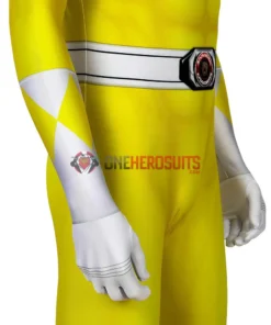 OneHeroSuits Yellow Power Ranger Suit Spandex Power Rangers Costumes Printed Edition Expert-level Cosplay Bodysuit & Zentai