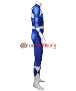 OneHeroSuits Expert-level Cosplay Bodysuit & Zentai Blue Power Ranger Cosplay Suit Spandex Power Rangers Costumes Lightweight
