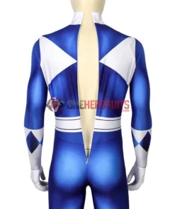 OneHeroSuits Expert-level Cosplay Bodysuit & Zentai Blue Power Ranger Cosplay Suit Spandex Power Rangers Costumes Lightweight