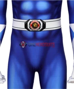 OneHeroSuits Expert-level Cosplay Bodysuit & Zentai Blue Power Ranger Cosplay Suit Spandex Power Rangers Costumes Lightweight