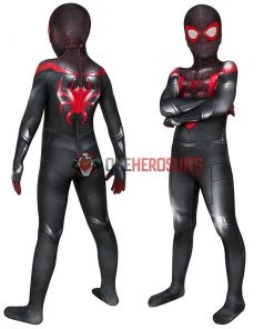 OneHeroSuits Kids Spider-man Miles Morales PS5 Cosplay Suit