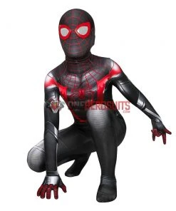 OneHeroSuits Kids Spider-man Miles Morales PS5 Cosplay Suit