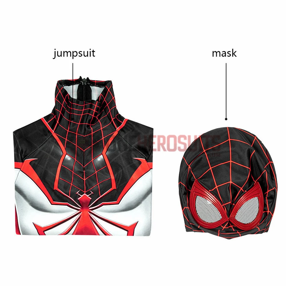 OneHeroSuits Gifts For Kids Spider-man Cosplay Suit Children Miles Morales TRACK Cosplay Bodysuit 4 OneHeroSuits Gifts For Kids Spider-man Cosplay Suit Children Miles Morales TRACK Cosplay Bodysuit