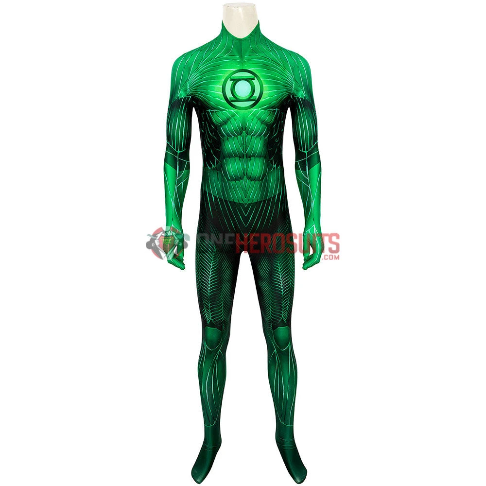 OneHeroSuits Expert-level Cosplay Bodysuit & Zentai Green Lantern Hal Jordan Cosplay Costume Detail Printed Suit 8 OneHeroSuits Expert-level Cosplay Bodysuit & Zentai Green Lantern Hal Jordan Cosplay Costume Detail Printed Suit
