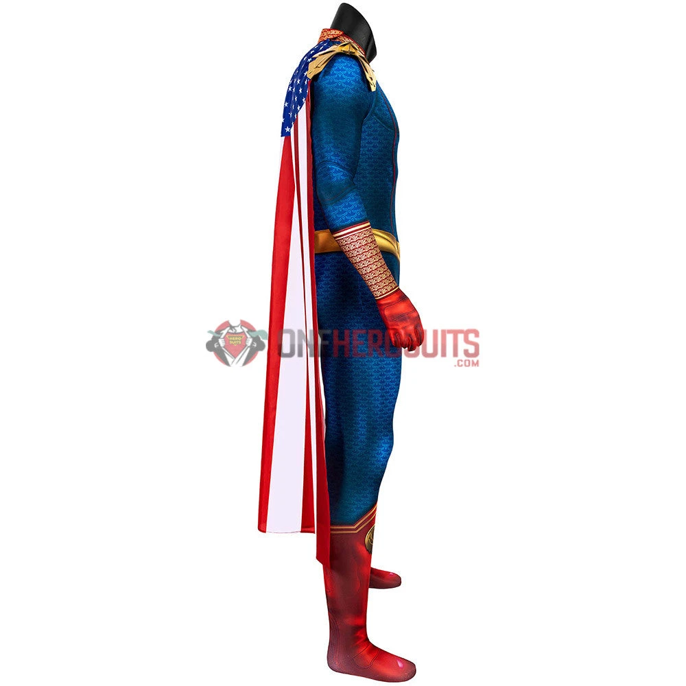 OneHeroSuits Expert-level Cosplay Bodysuit & Zentai The Boys Homelander Cosplay Costume Detail Printed Edition 6 OneHeroSuits Expert-level Cosplay Bodysuit & Zentai The Boys Homelander Cosplay Costume Detail Printed Edition