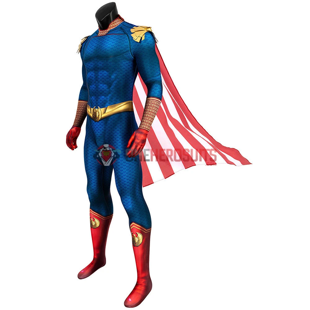 OneHeroSuits Expert-level Cosplay Bodysuit & Zentai The Boys Homelander Cosplay Costume Detail Printed Edition 7 OneHeroSuits Expert-level Cosplay Bodysuit & Zentai The Boys Homelander Cosplay Costume Detail Printed Edition