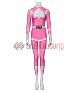 OneHeroSuits Expert-level Cosplay Bodysuit & Zentai Pink Power Rangers Cosplay Suit Pink Ranger Spandex Cosplay Costume