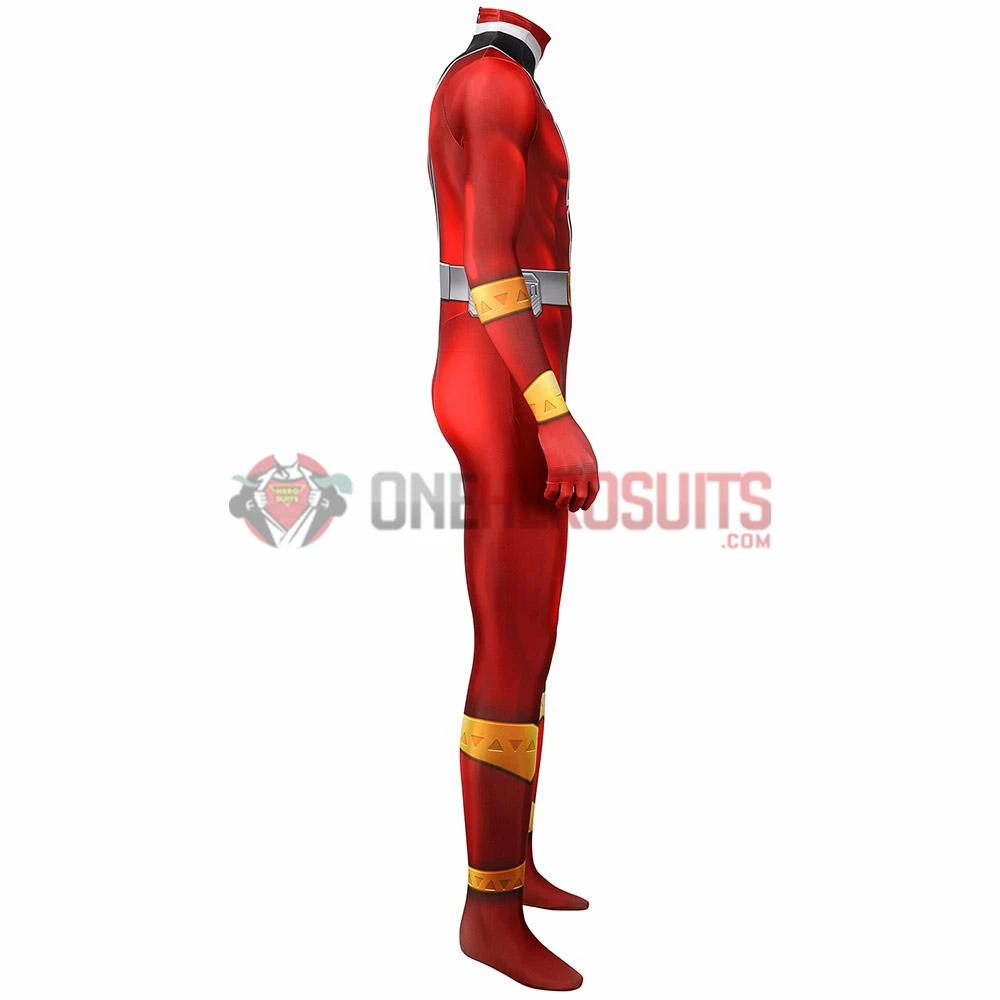 1herosuits The Red Ranger Cosplay Costume KISHIRYU SENTAI RYUSOULGER Spandex Suit Costumes 8 1herosuits The Red Ranger Cosplay Costume KISHIRYU SENTAI RYUSOULGER Spandex Suit Costumes