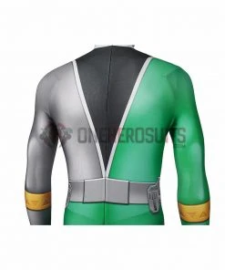 1herosuits Costumes The Green Ranger Cosplay Costume Ryusoul Green Spandex Suit