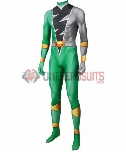 1herosuits Costumes The Green Ranger Cosplay Costume Ryusoul Green Spandex Suit