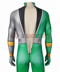 1herosuits Costumes The Green Ranger Cosplay Costume Ryusoul Green Spandex Suit