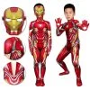OneHeroSuits Kids Iron-man Spandex Cosplay Suit Ideas For Children Halloween Cosplay