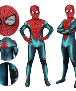 OneHeroSuits Kids Spider-man Cosplay Suit Miles Morales PS5 Great Responsibility Spandex BodySuit