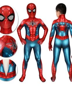OneHeroSuits Kids Spider-man Cosplay Suit Spider-Armor MK IV HQ Printed Edition