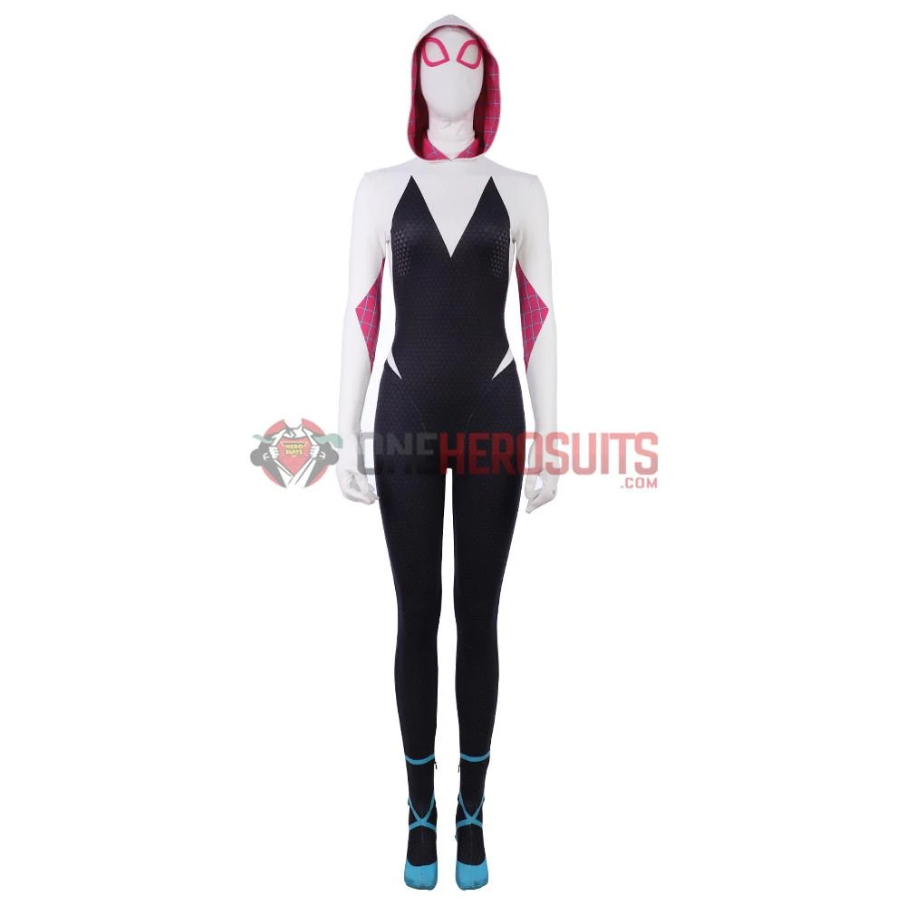 OneHeroSuits Gwen Stacy Cosplay Costumes Into The Spider Verse Spider Girl Gwen Suits 4 OneHeroSuits Gwen Stacy Cosplay Costumes Into The Spider Verse Spider Girl Gwen Suits