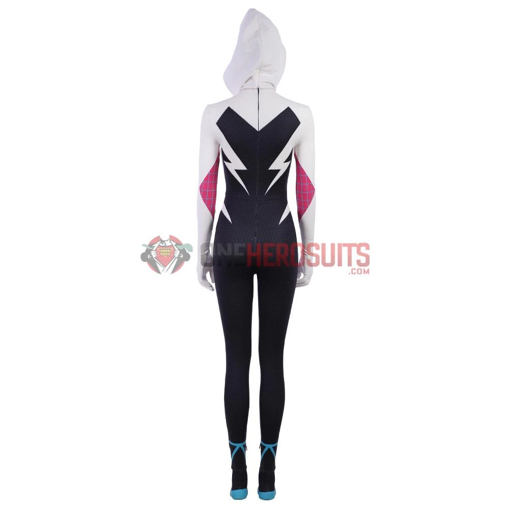 OneHeroSuits Gwen Stacy Cosplay Costumes Into The Spider Verse Spider Girl Gwen Suits 7 OneHeroSuits Gwen Stacy Cosplay Costumes Into The Spider Verse Spider Girl Gwen Suits