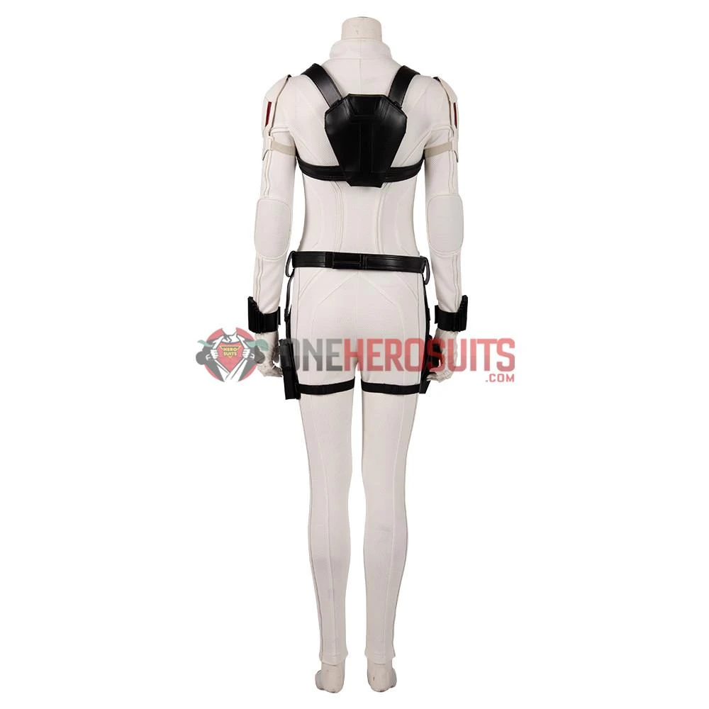 OneHeroSuits Black Widow 2020 Cosplay Costumes Natasha White Cosplay Suit Movie Level 19 OneHeroSuits Black Widow 2020 Cosplay Costumes Natasha White Cosplay Suit Movie Level