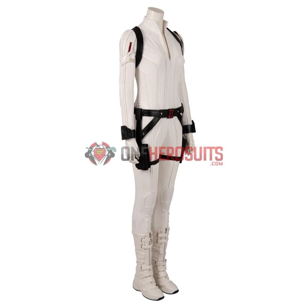 OneHeroSuits Black Widow 2020 Cosplay Costumes Natasha White Cosplay Suit Movie Level 5 OneHeroSuits Black Widow 2020 Cosplay Costumes Natasha White Cosplay Suit Movie Level