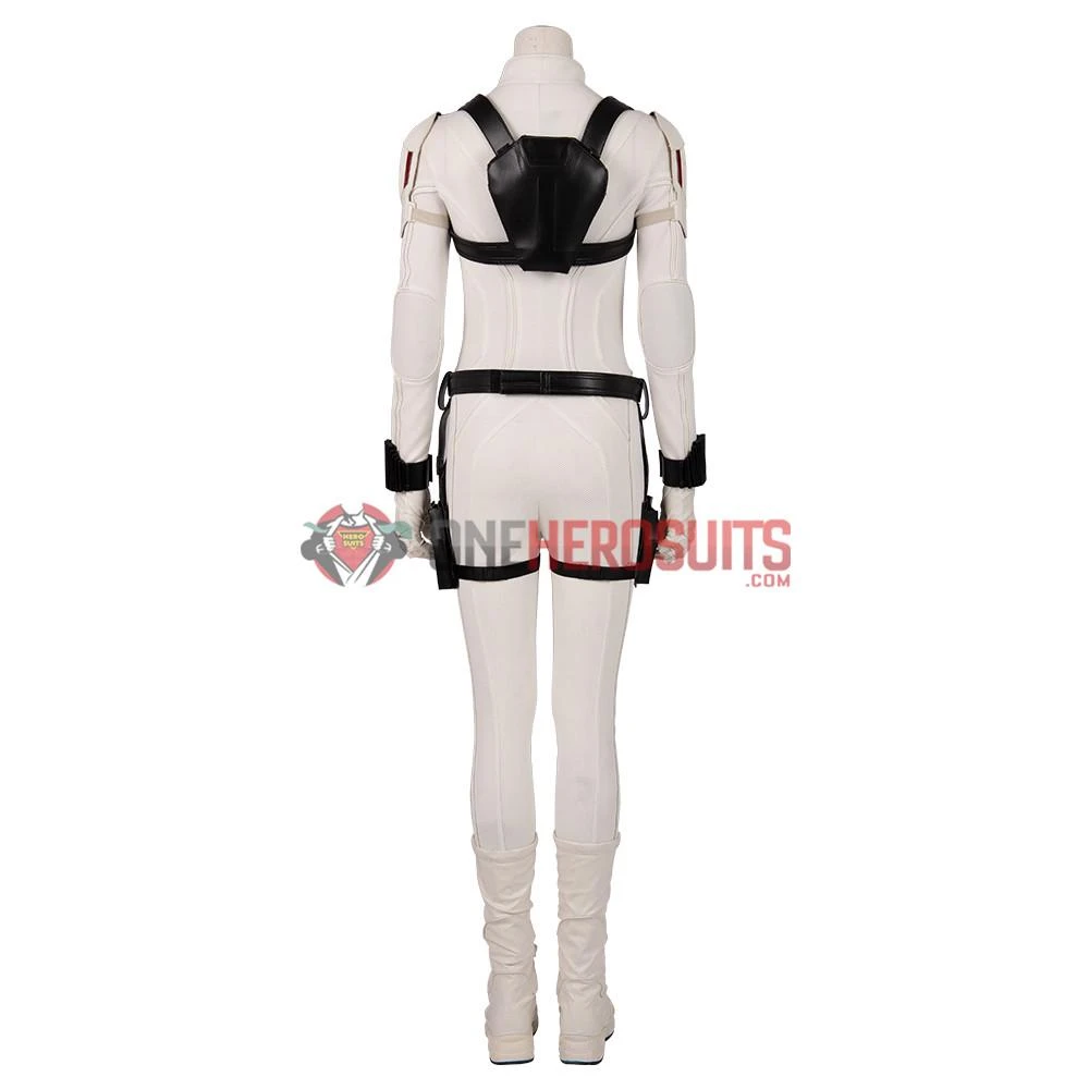 OneHeroSuits Black Widow 2020 Cosplay Costumes Natasha White Cosplay Suit Movie Level 6 OneHeroSuits Black Widow 2020 Cosplay Costumes Natasha White Cosplay Suit Movie Level