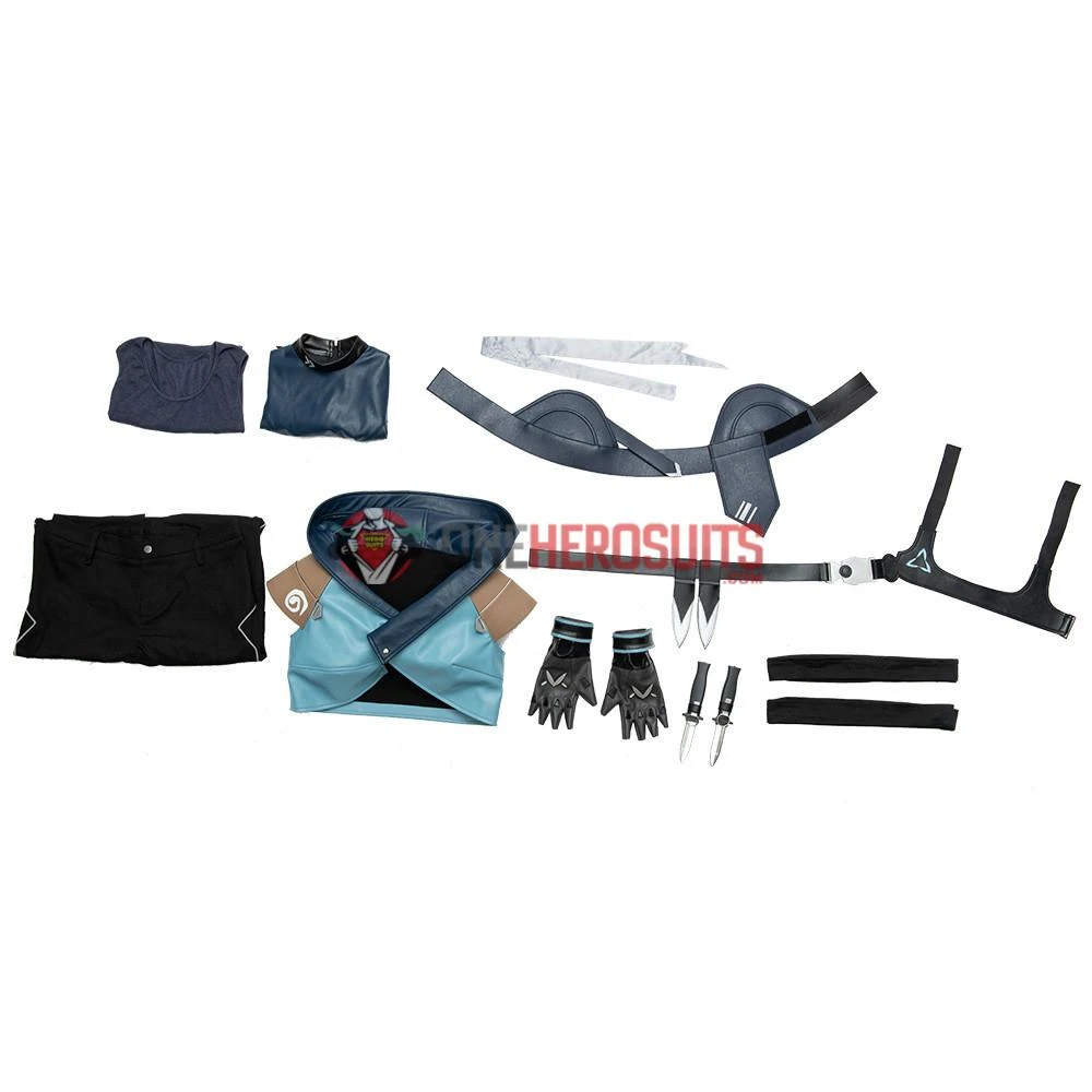 OneHeroSuits Valorant Jett Cosplay Costumes Movie Level 28 OneHeroSuits Valorant Jett Cosplay Costumes Movie Level