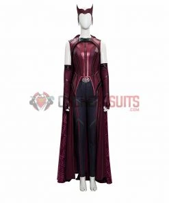 OneHeroSuits Wanda Costume WandaVision 2021 Scarlet Witch New Cosplay Suit Costumes