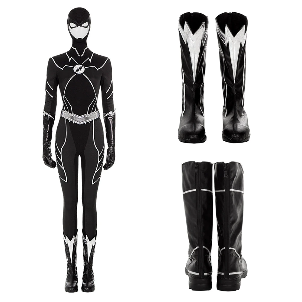 OneHeroSuits Costumes Meena Dhawan Cosplay Boots Black Flash Top Level Shoes 3 OneHeroSuits Costumes Meena Dhawan Cosplay Boots Black Flash Top Level Shoes