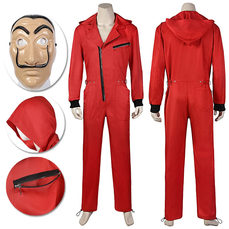 OneHeroSuits Costumes Money Heist S5 Cosplay Costume La Casa De Pape Red Suit 3 OneHeroSuits Costumes Money Heist S5 Cosplay Costume La Casa De Pape Red Suit