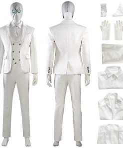 OneHeroSuits Mr Knight Cosplay Costumes Moon Knight Top Level White Suits