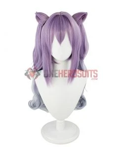 OneHeroSuits Genshin Impact Keqing Cosplay Wig