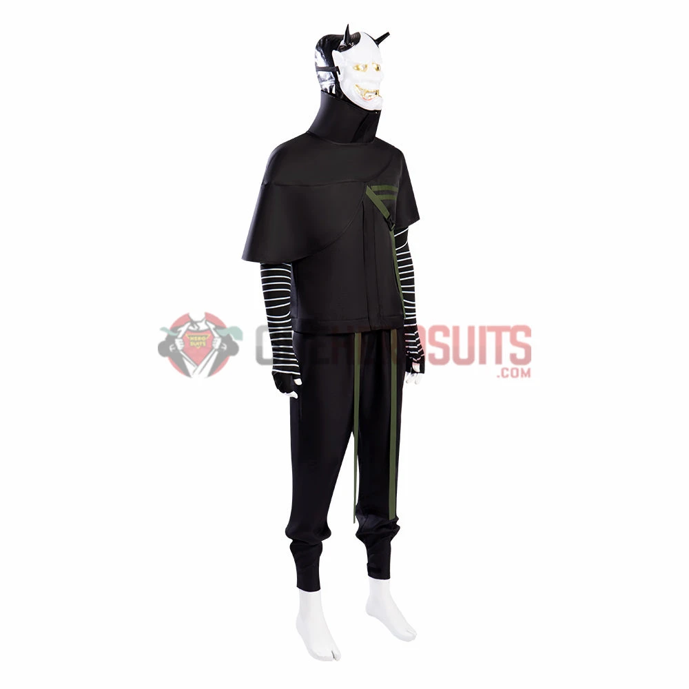 OneHeroSuits Ghostwire Tokyo Cosplay Costumes Hannya Black Suits 5 OneHeroSuits Ghostwire Tokyo Cosplay Costumes Hannya Black Suits