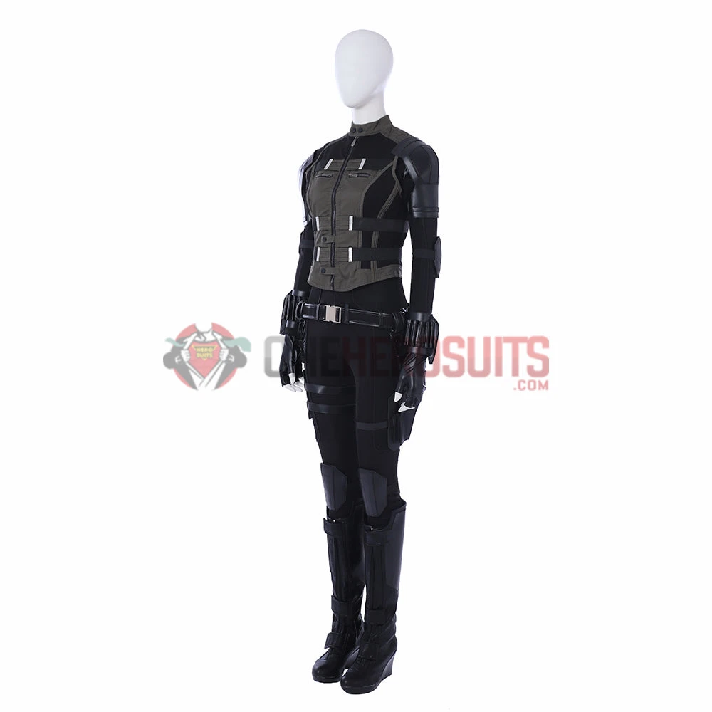 OneHeroSuits Avengers 3 Black Widow Cosplay Boots Green Edition Shoes 4 OneHeroSuits Avengers 3 Black Widow Cosplay Boots Green Edition Shoes