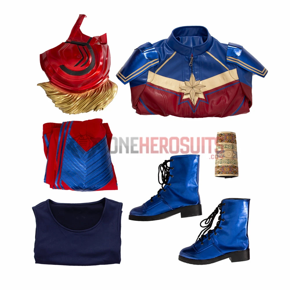 OneHeroSuits Ms. Marvel Cosplay Costumes Kamala Top Level Suits With Helmet 4 OneHeroSuits Ms. Marvel Cosplay Costumes Kamala Top Level Suits With Helmet