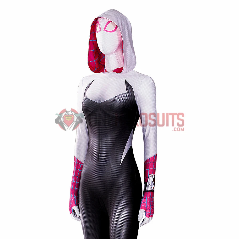 OneHeroSuits Across The Spider-Verse Cosplay Costumes Gwen Stacy Cotton Jumpsuits 13 OneHeroSuits Across The Spider-Verse Cosplay Costumes Gwen Stacy Cotton Jumpsuits