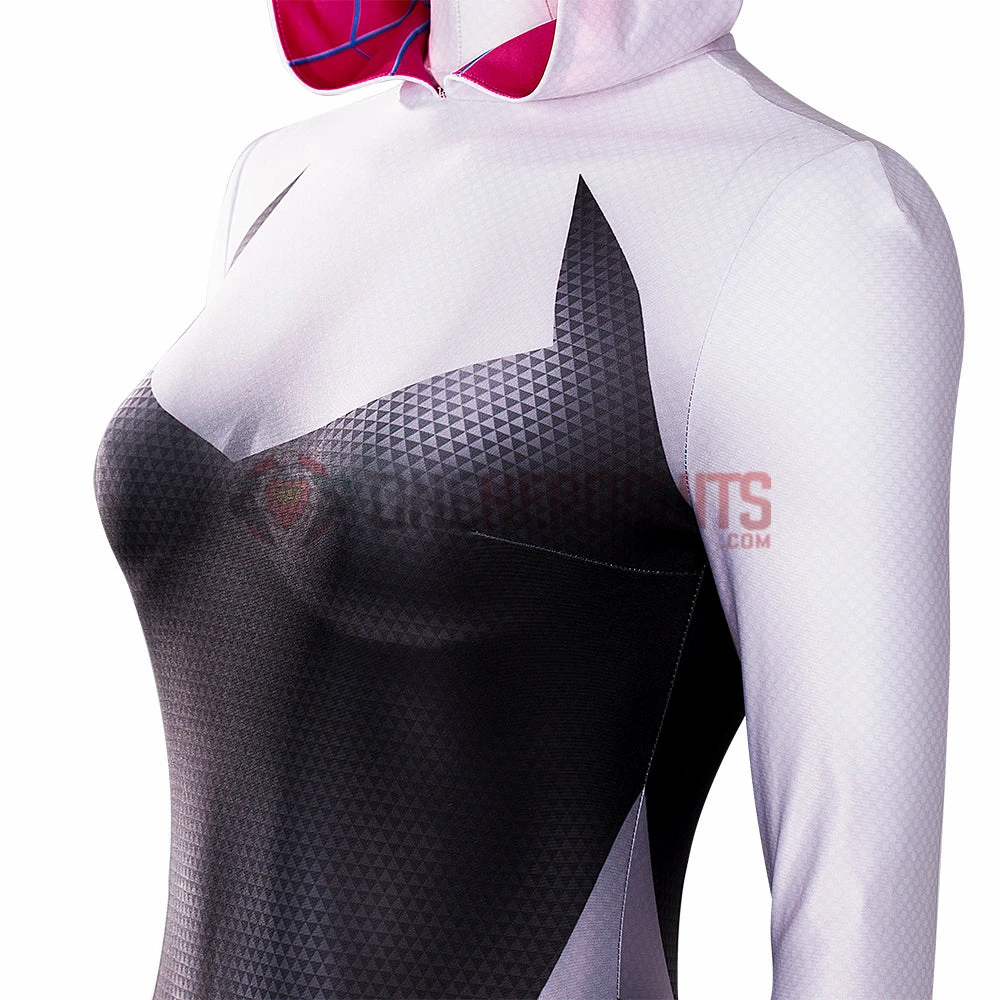 OneHeroSuits Across The Spider-Verse Cosplay Costumes Gwen Stacy Cotton Jumpsuits 16 OneHeroSuits Across The Spider-Verse Cosplay Costumes Gwen Stacy Cotton Jumpsuits