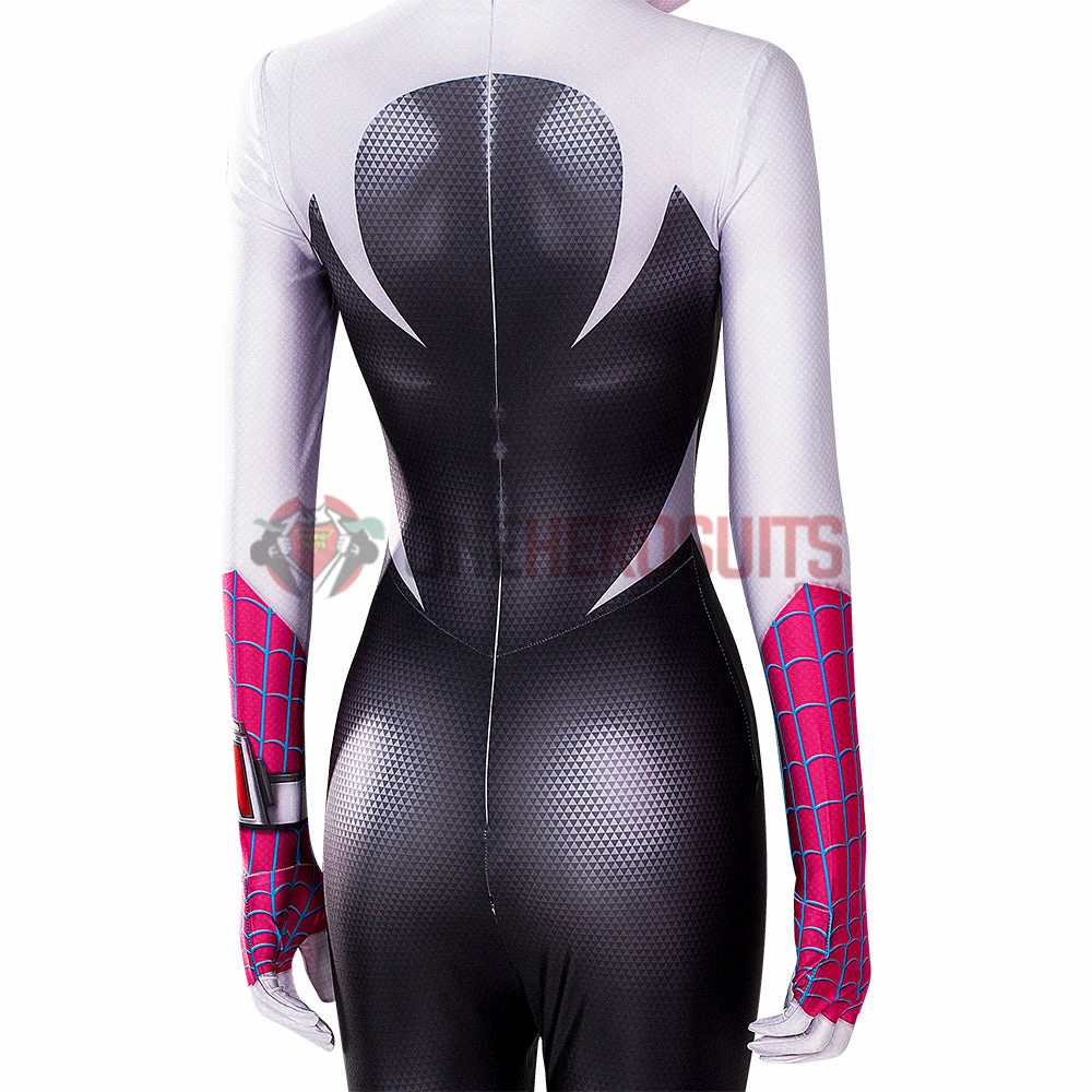 OneHeroSuits Across The Spider-Verse Cosplay Costumes Gwen Stacy Cotton Jumpsuits 19 OneHeroSuits Across The Spider-Verse Cosplay Costumes Gwen Stacy Cotton Jumpsuits