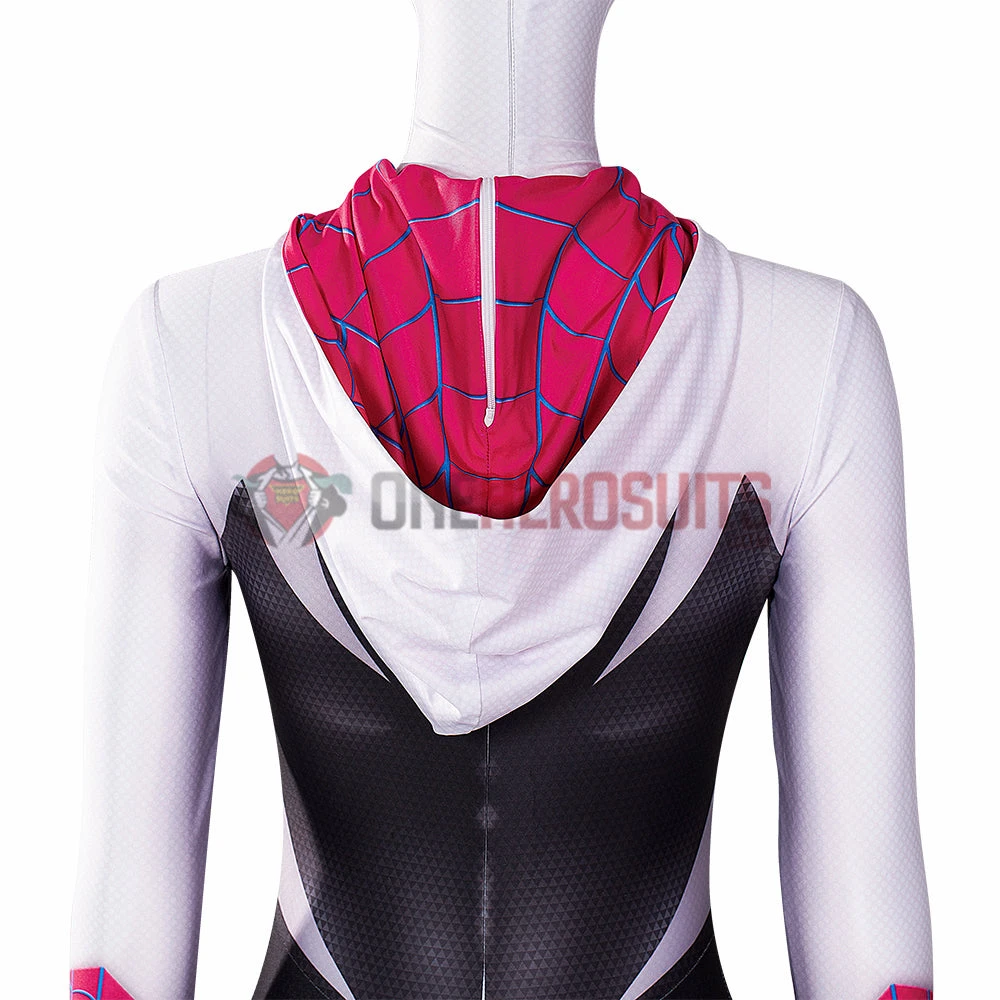 OneHeroSuits Across The Spider-Verse Cosplay Costumes Gwen Stacy Cotton Jumpsuits 17 OneHeroSuits Across The Spider-Verse Cosplay Costumes Gwen Stacy Cotton Jumpsuits