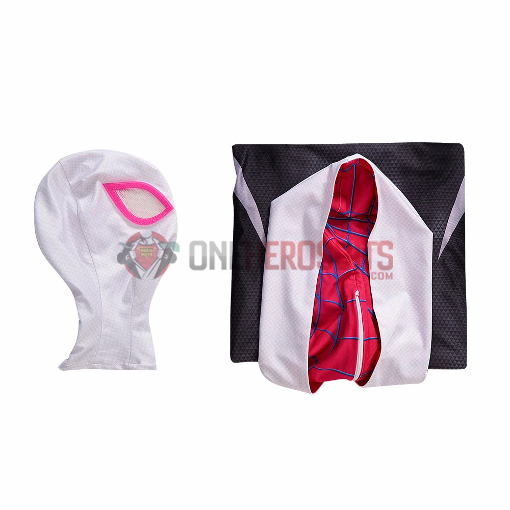 OneHeroSuits Across The Spider-Verse Cosplay Costumes Gwen Stacy Cotton Jumpsuits 4 OneHeroSuits Across The Spider-Verse Cosplay Costumes Gwen Stacy Cotton Jumpsuits