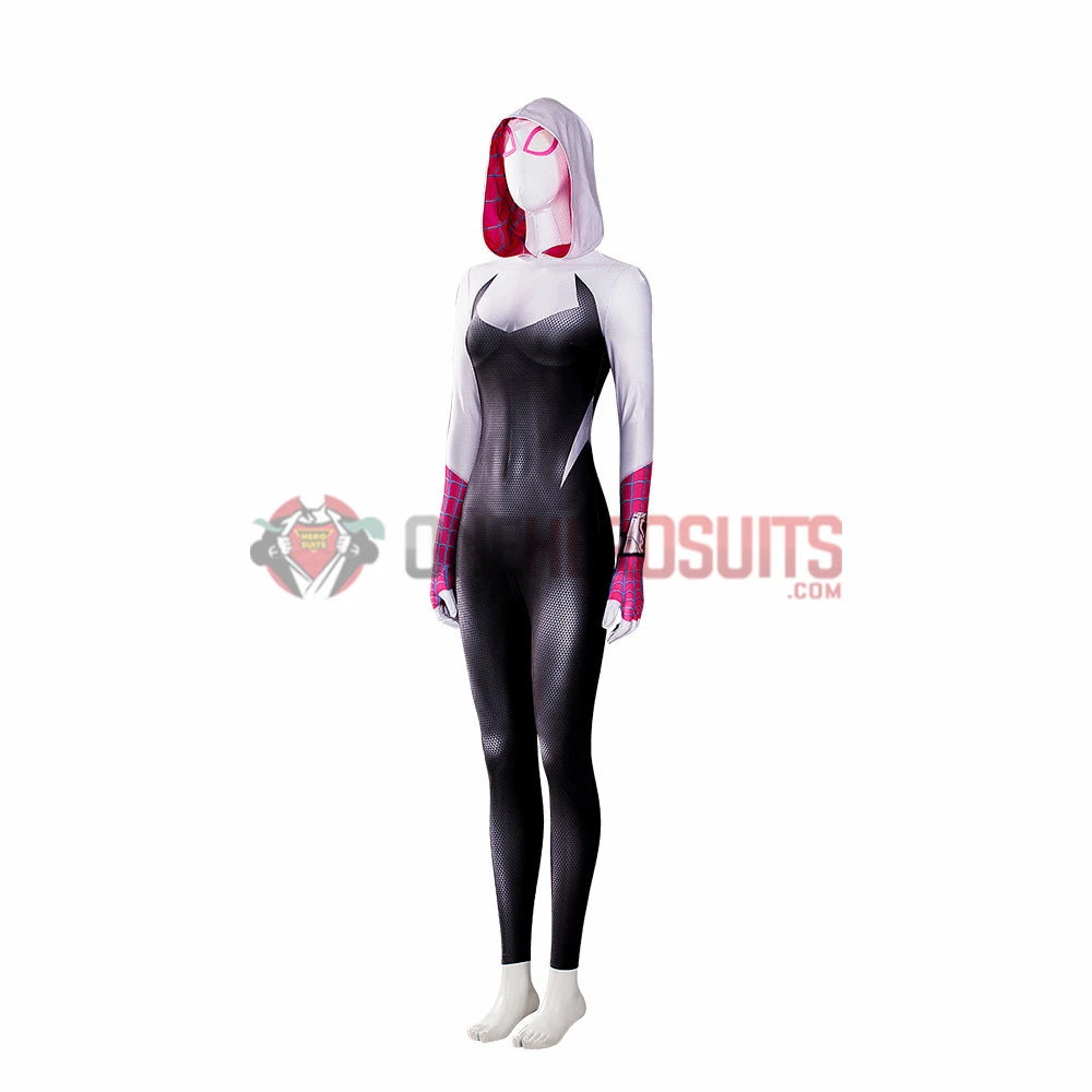OneHeroSuits Across The Spider-Verse Cosplay Costumes Gwen Stacy Cotton Jumpsuits 6 OneHeroSuits Across The Spider-Verse Cosplay Costumes Gwen Stacy Cotton Jumpsuits