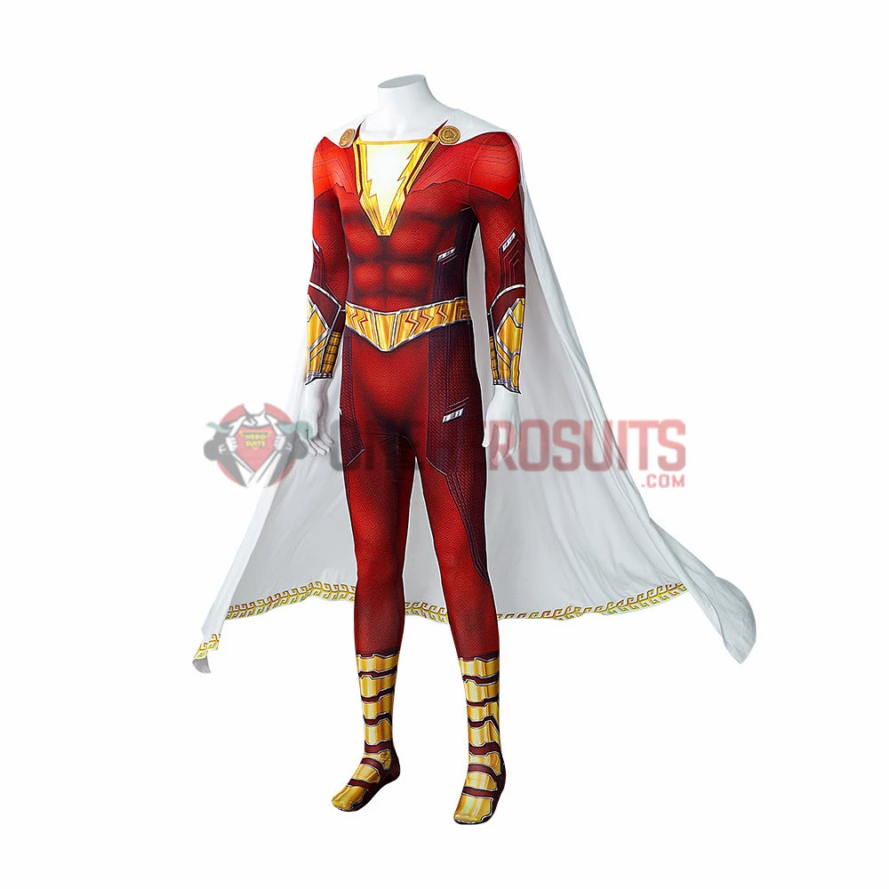 OneHeroSuits Shazam Cosplay Costumes Billy Batson Bodysuits 6 OneHeroSuits Shazam Cosplay Costumes Billy Batson Bodysuits