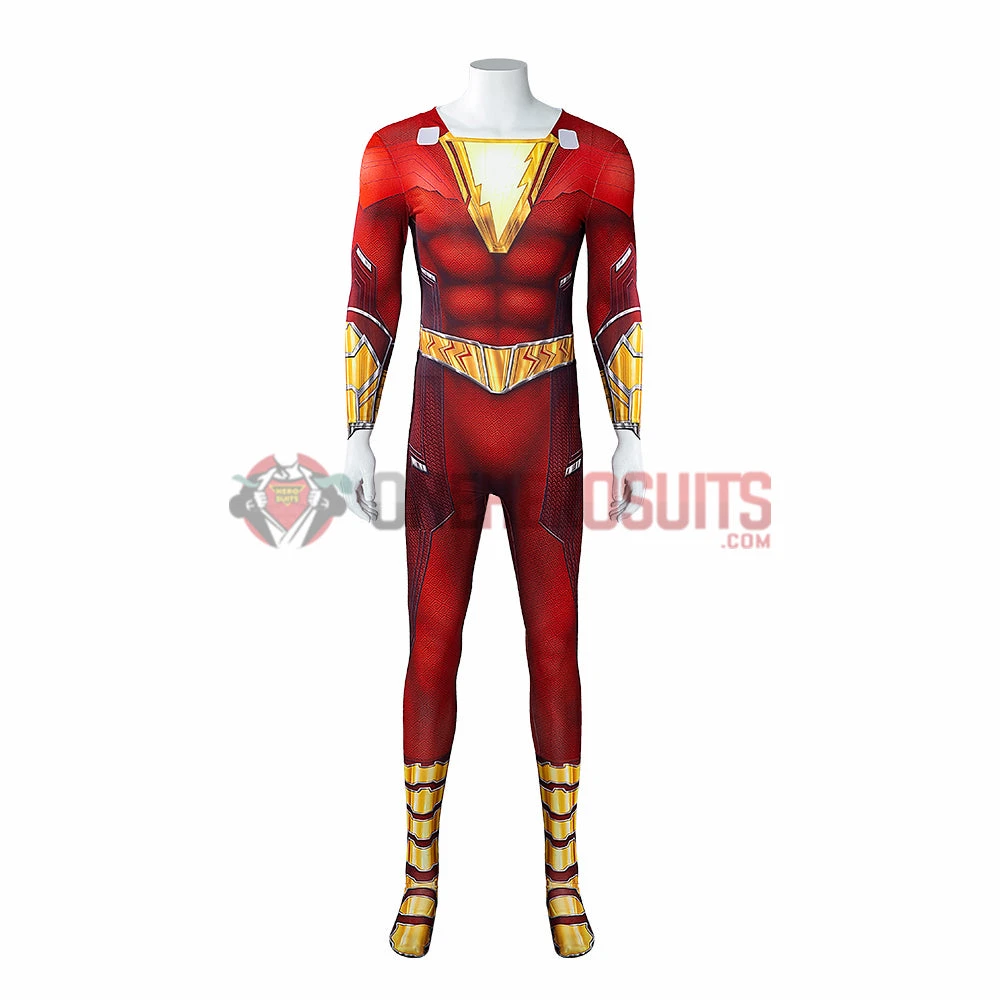 OneHeroSuits Shazam Cosplay Costumes Billy Batson Bodysuits 11 OneHeroSuits Shazam Cosplay Costumes Billy Batson Bodysuits