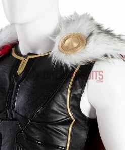 OneHeroSuits Thor 4 Cosplay Costumes With Fur Collar Black Suits