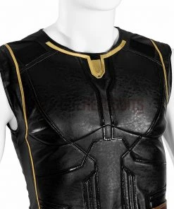 OneHeroSuits Thor 4 Cosplay Costumes With Fur Collar Black Suits