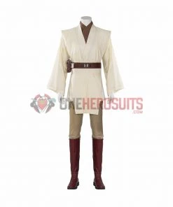OneHeroSuits Obi-Wan Kenobi Cosplay Boots Jedi Master Robes Shoes Costumes 8 OneHeroSuits Obi-Wan Kenobi Cosplay Boots Jedi Master Robes Shoes Costumes