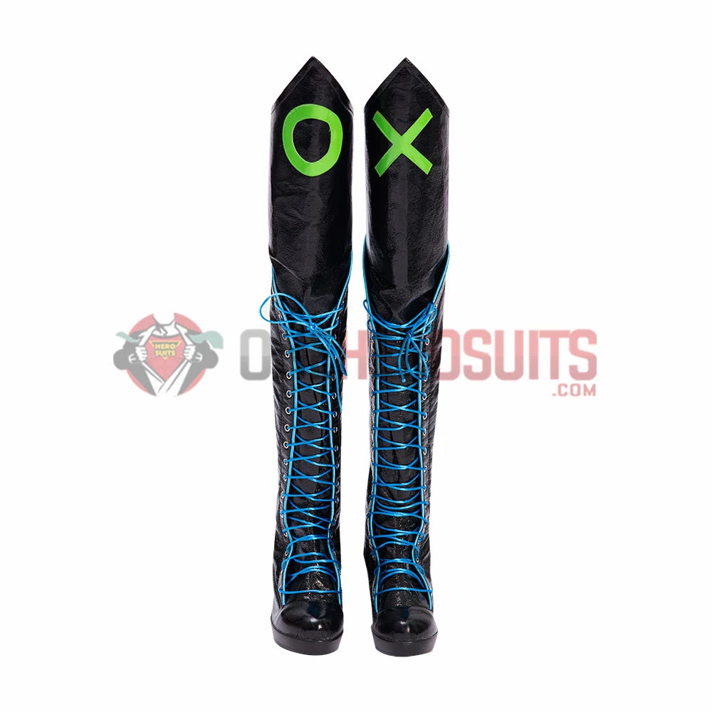 OneHeroSuits Punchline Cosplay Boots Alexis Kaye Top Level Shoes 4 OneHeroSuits Punchline Cosplay Boots Alexis Kaye Top Level Shoes