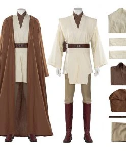 OneHeroSuits Obi-Wan Kenobi Cosplay Costumes Jedi Master Robes Suits