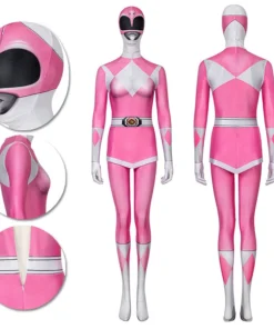 OneHeroSuits Expert-level Cosplay Bodysuit & Zentai Pink Power Rangers Cosplay Suit Pink Ranger Spandex Cosplay Costume