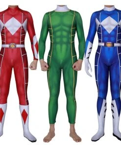 OneHeroSuits Kids/Adults Power Rangers Suit 3D Printed Spandex Cosplay BodySuit