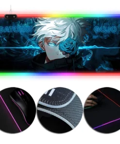 OneHeroSuits Mouse Pad RGB Gaming X-Large Mousepad Jujutsu Kaisen Satoru Gojo Creative Printed