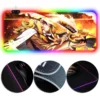 OneHeroSuits RGB Lighting X-Large Mousepad Demon Slayer Flame Pillar Kyojuro Rengoku Creative Printed