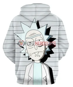 OneHeroSuits Cozy Hoodies Rick And Morty Hoodies Creative 3D Print Pullover Hooded Sweatshirt Ver.2